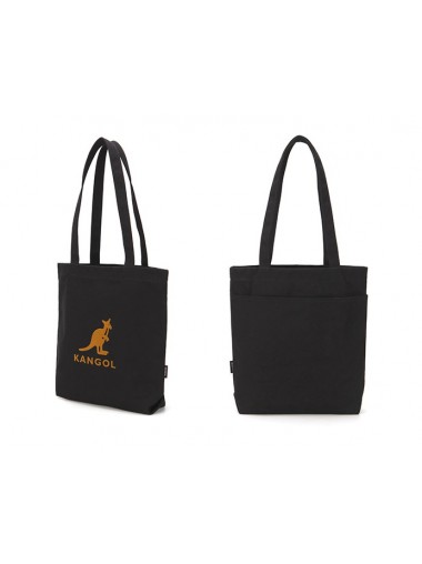 Kangol Flocking Simbol Canvas Eco Bag- Black 0041